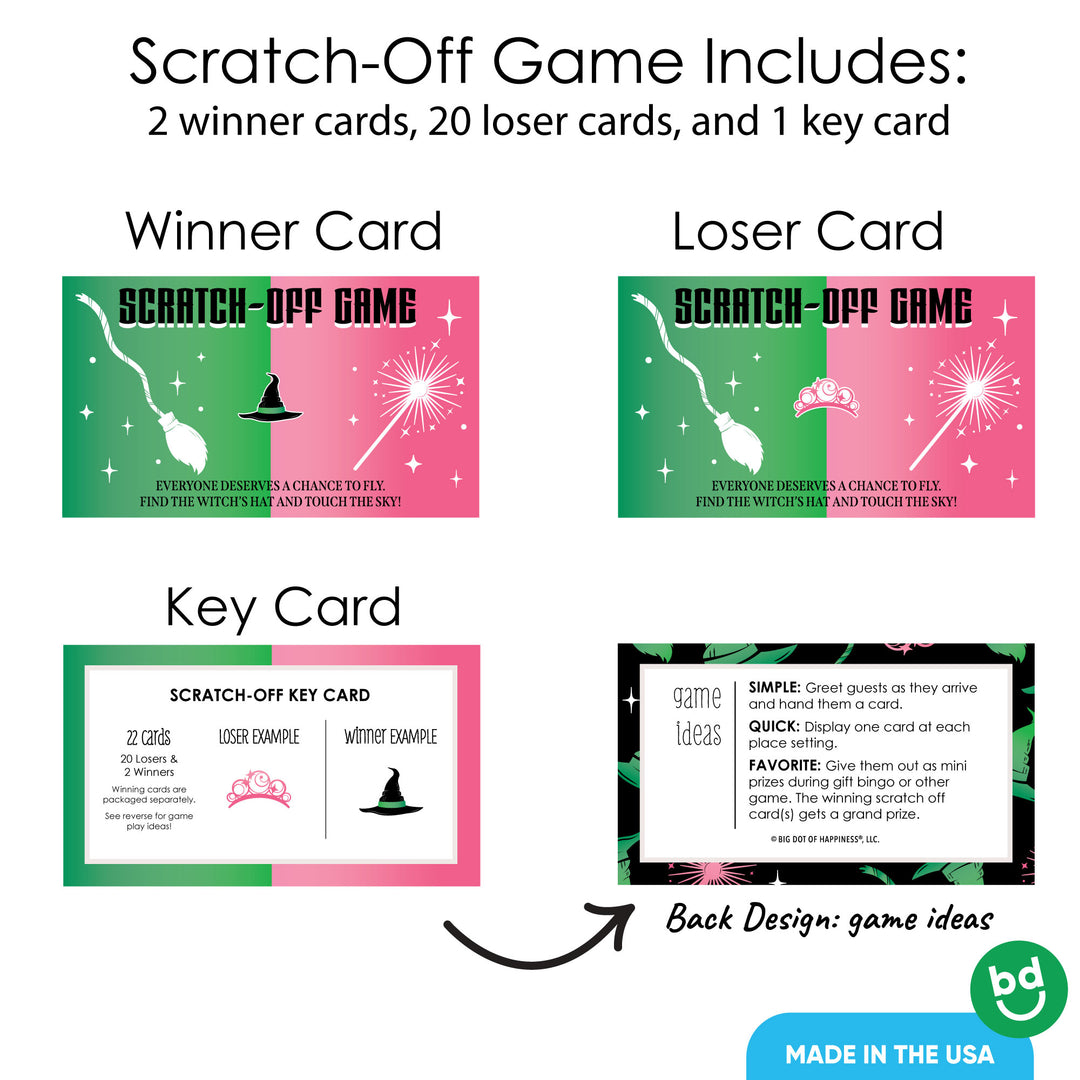 Witch Scratch Off Cards Game - 22 Ct