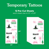 Witch Temporary Tattoos - 108 Ct