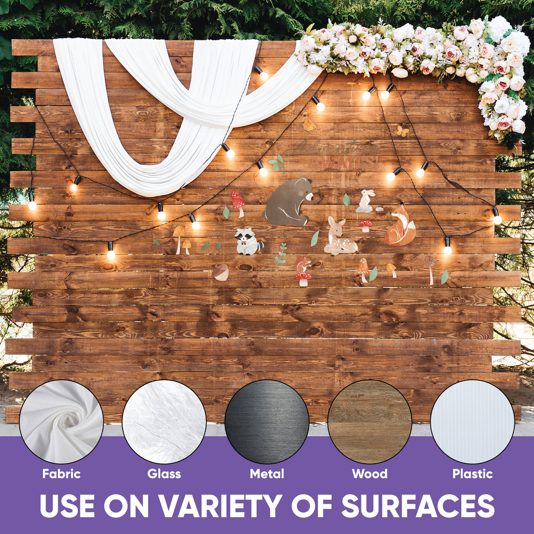 Woodland Animals Backdrop Decals