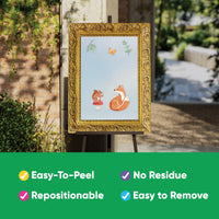 Custom Text Woodland Animals Backdrop Decals