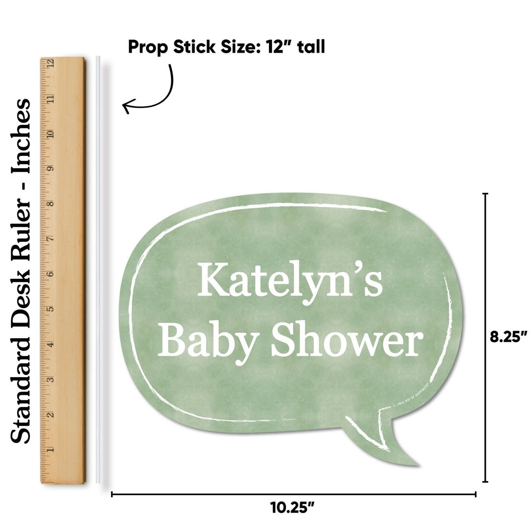 Personalized Woodland Animals Photo Props - 20 Ct