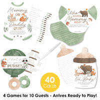 Woodland Animals Baby Shower Gamerific Bundle