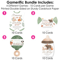 Woodland Animals Baby Shower Gamerific Bundle