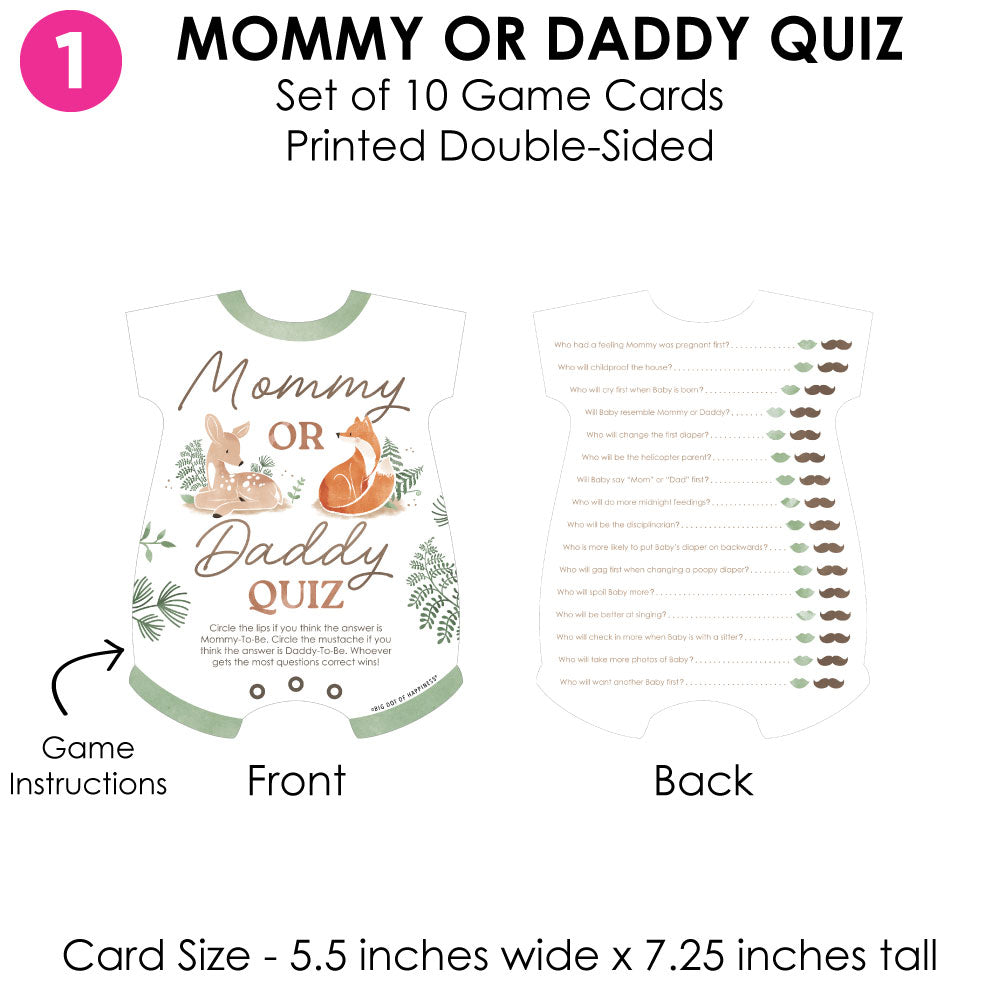 Woodland Animals Baby Shower Gamerific Bundle