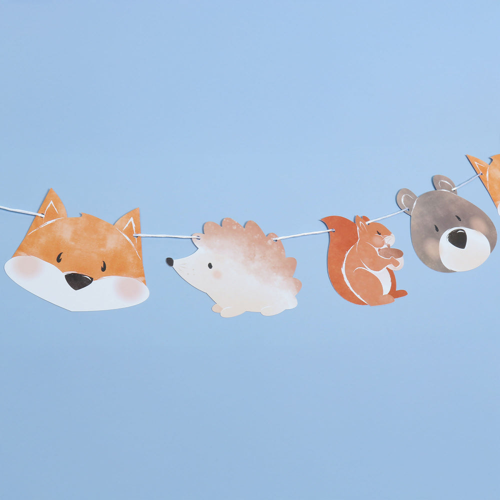 Woodland Animals Garland Banner - 15 Pc