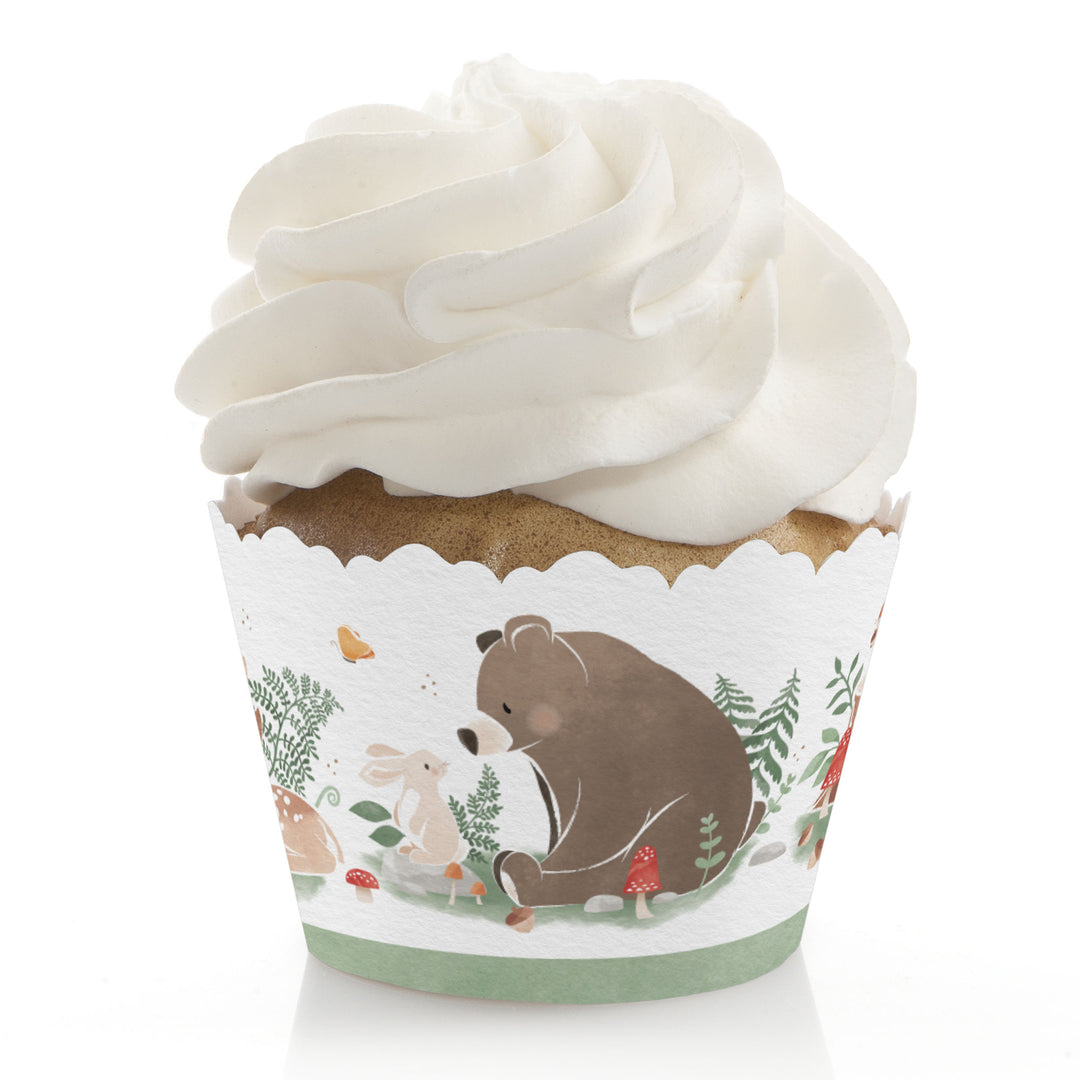 Woodland Animals Cupcake Wrappers - 12 Ct
