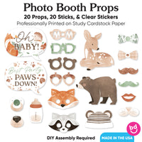 Woodland Animals Photo Props - 20 Ct