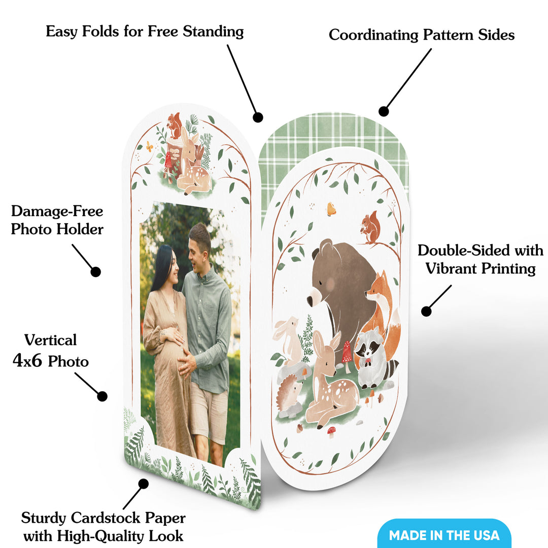 Woodland Animals Photo Centerpieces - 8 Ct