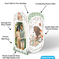 Woodland Animals Photo Centerpieces - 8 Ct