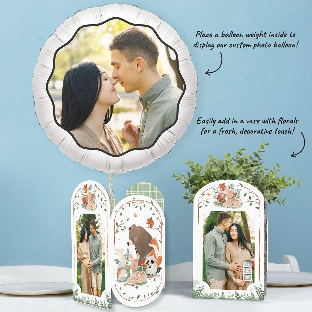 Woodland Animals Photo Centerpieces - 8 Ct