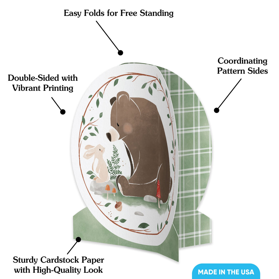 Woodland Animals 3D Centerpieces - 8 Ct