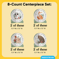 Woodland Animals 3D Centerpieces - 8 Ct