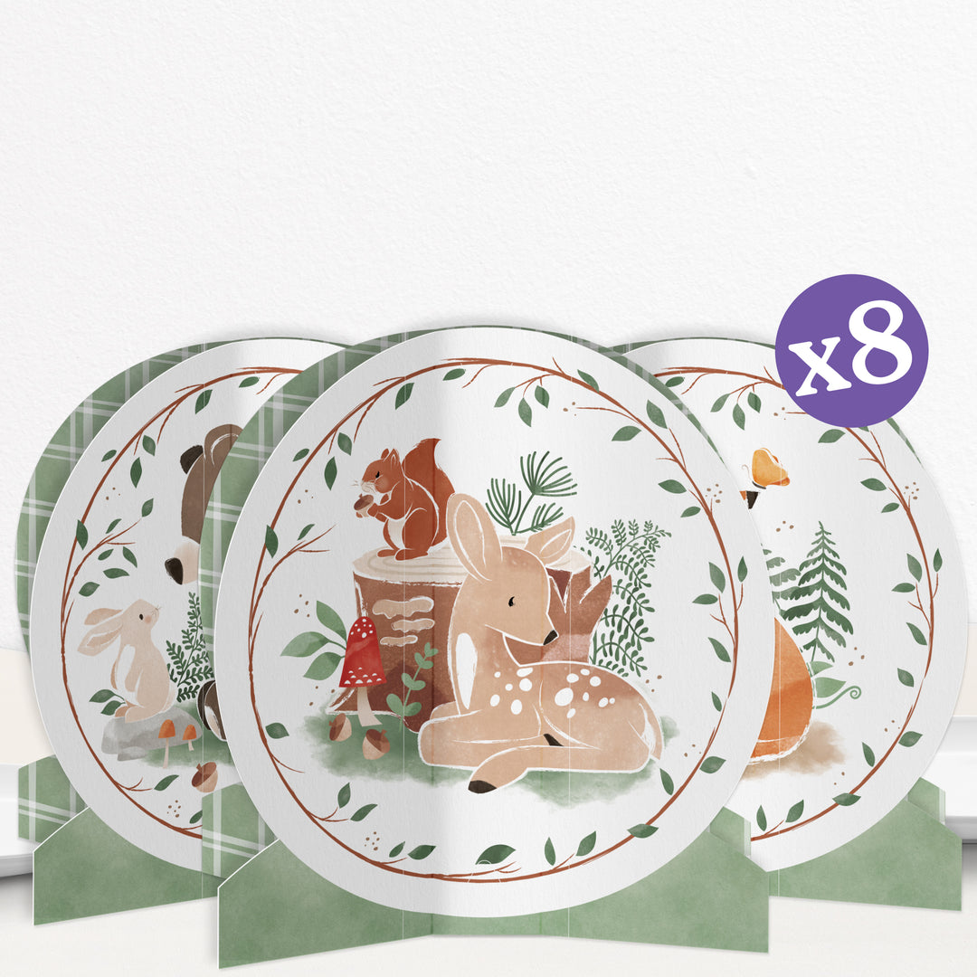 Woodland Animals 3D Centerpieces - 8 Ct