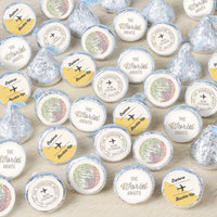 World Awaits - Travel Themed Party Small Round Candy Stickers - Party Favor Labels - 324 Count