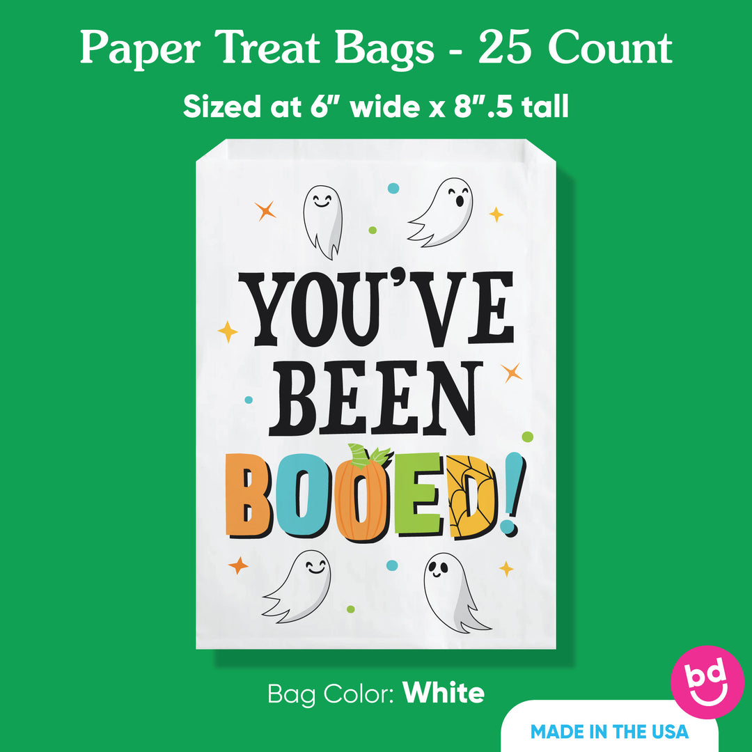 Paper Treat Bags - You've Been Booed - 25 Ct