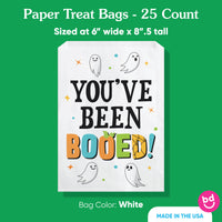Paper Treat Bags - You've Been Booed - 25 Ct