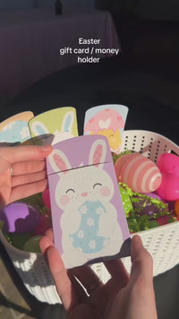 Easter Basket Fillers Gift Card Holders