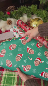 Custom Photo Christmas Wrapping Paper