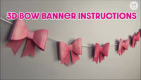 School Supplies - 3D Bow Banner