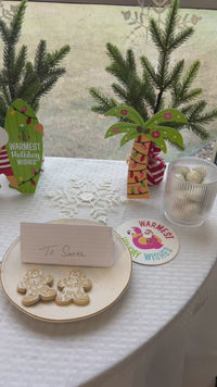 Tropical Christmas Themed party decor Beach Santa party supplies