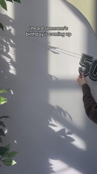 Custom Face 50th Birthday Garland Banner