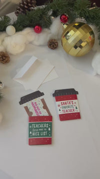 Christmas gift card holders for Teacher appreciation