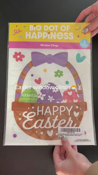 Vintage inspired Easter window clings