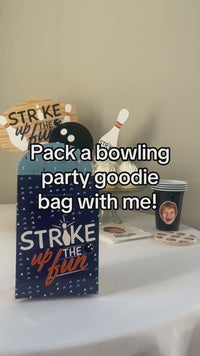 Bowling Favor bag for kids birthday parties