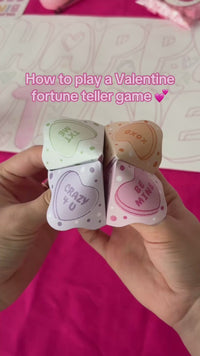Valentines Day fortune teller game