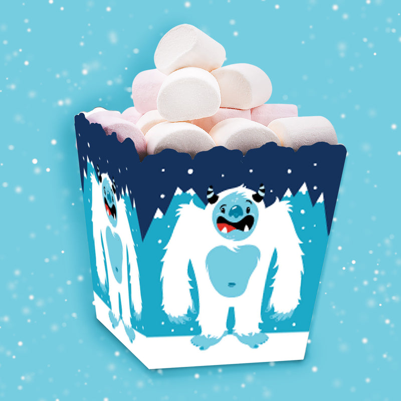 Yeti to Party - Party Mini Favor Boxes - Abominable Snowman Party or Birthday Party Treat Candy Boxes - Set of 12
