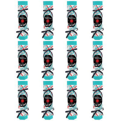 50’s Sock Hop - No Snap 1950s Rock N Roll Party Table Favors - DIY Cracker Boxes - Set of 12
