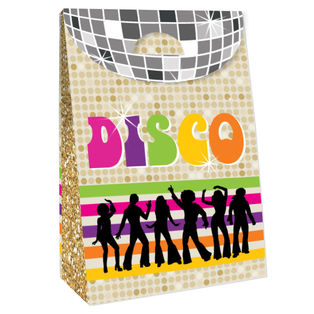 70's Disco - 1970s Disco Fever Gift Favor Bags - Party Goodie Boxes - Set of 12