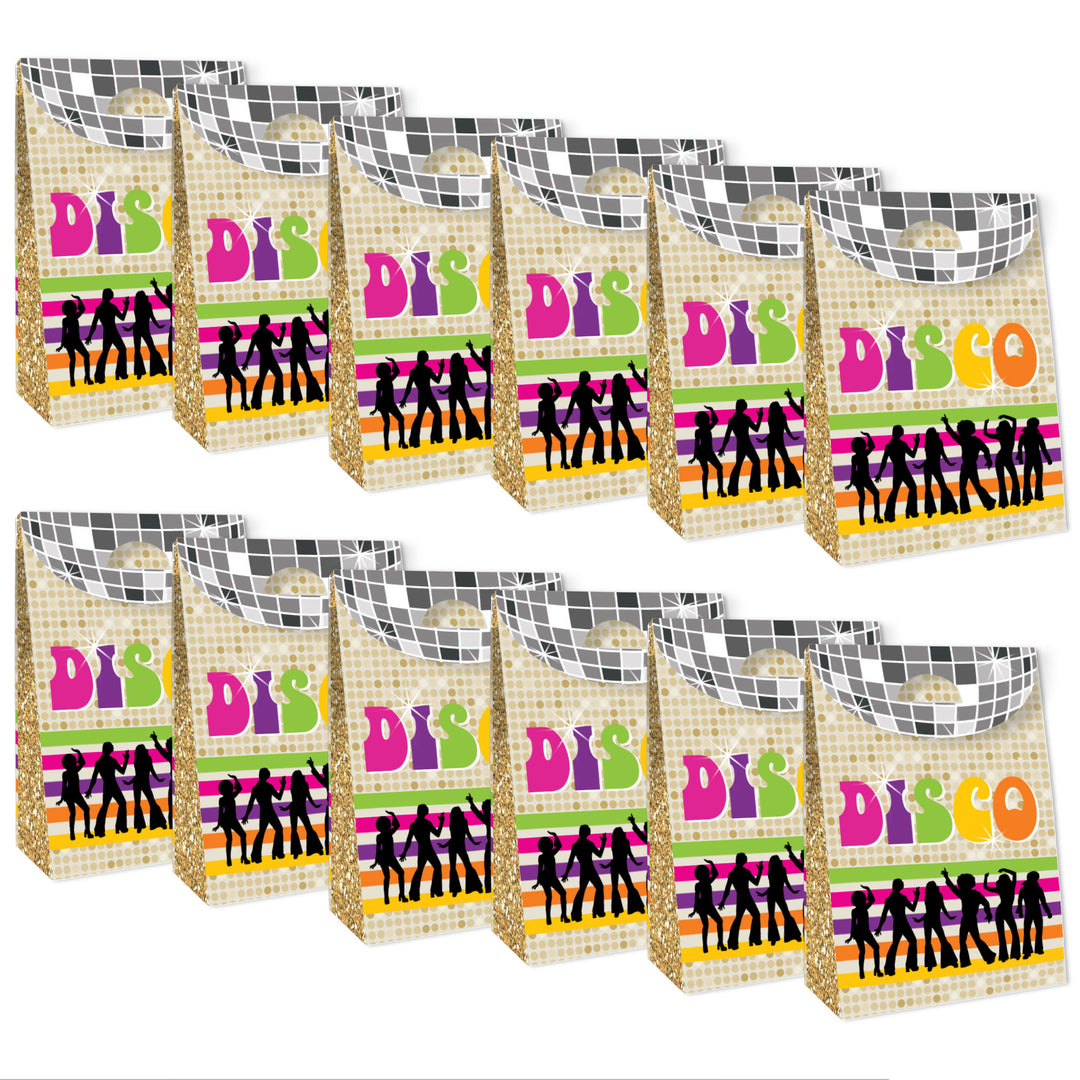 70's Disco - 1970s Disco Fever Gift Favor Bags - Party Goodie Boxes - Set of 12