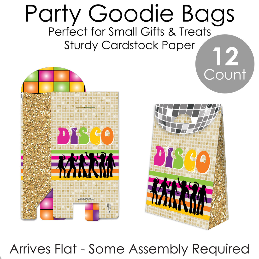 70's Disco - 1970s Disco Fever Gift Favor Bags - Party Goodie Boxes - Set of 12