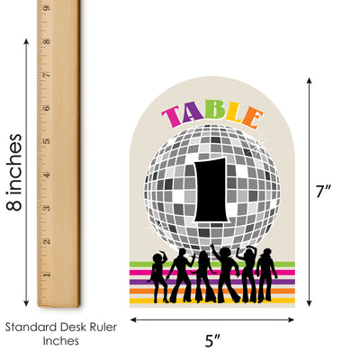 70's Disco - 1970s Disco Fever Party Double-Sided 5 x 7 inches Cards - Table Numbers - 1-20