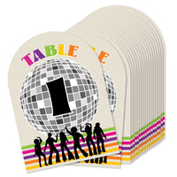 70's Disco - 1970s Disco Fever Party Double-Sided 5 x 7 inches Cards - Table Numbers - 1-20
