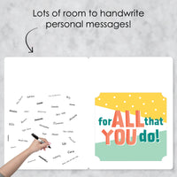 A Very Big Thank You - Gratitude Giant Greeting Card - Big Shaped Jumborific Card - 16.5 x 22 inches