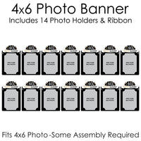 Adult 40th Birthday - Gold - DIY Birthday Party Decor - Picture Display - Photo Banner