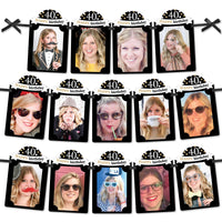 Adult 40th Birthday - Gold - DIY Birthday Party Decor - Picture Display - Photo Banner