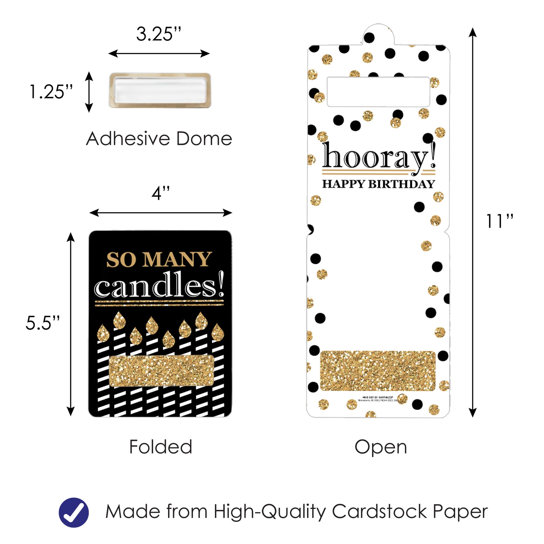 Adult Happy Birthday - Gold - DIY Assorted Birthday Party Cash Holder Gift - Funny Money Cards - Set of 6 | BigDotOfHappiness.com – Big Dot of Happiness LLC adult-happy-birthday-gold-diy-assorted-birthday-party-cash-holder-gift-funny-money-cards-set-of-6-bigdotofhappiness-com-big-dot-of-happiness-llc