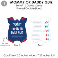 Taking Flight - Airplane - 4 Vintage Plane Baby Shower Games - 10 Cards Each - Gamerific Bundle