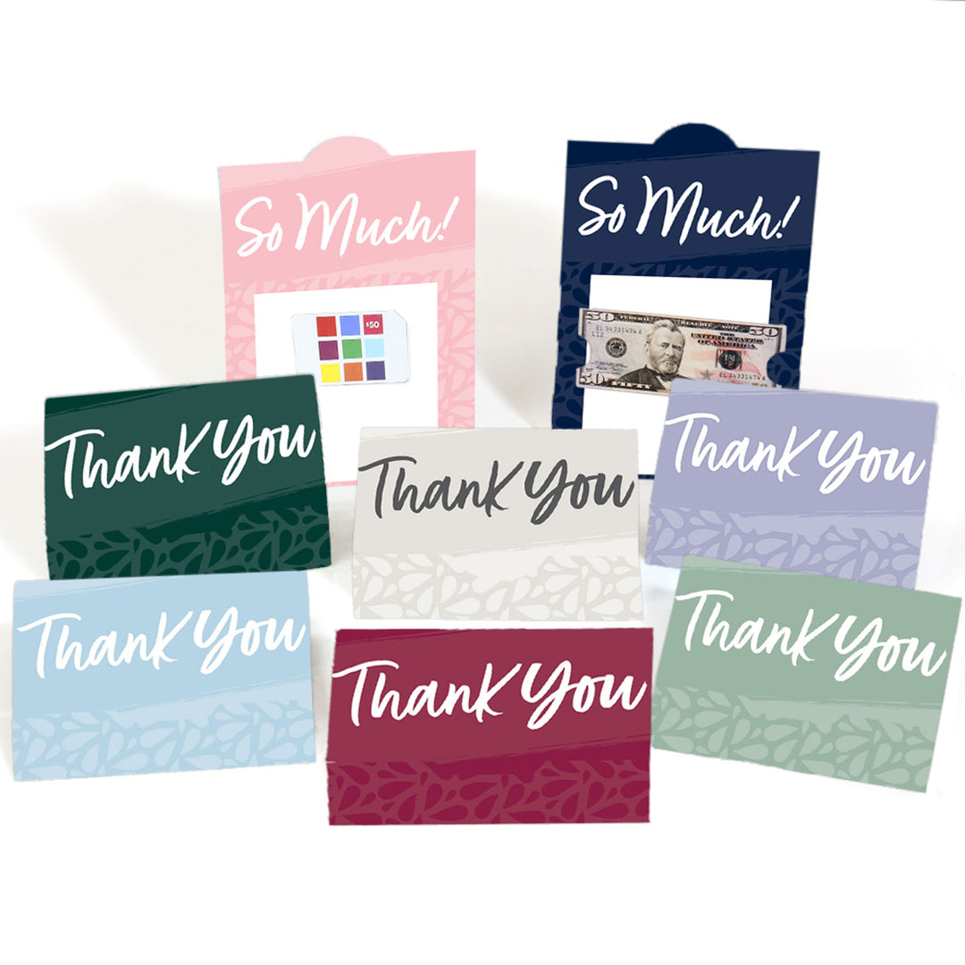 Assorted Elegantly Simple - Guest Party Favors Money And Gift Card Holders - Set of 8