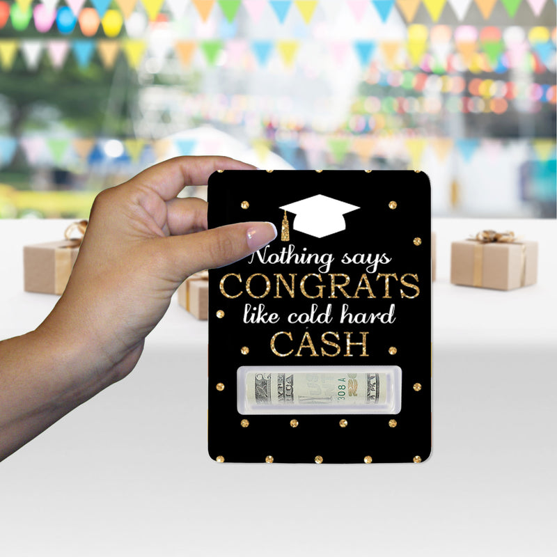 Assorted Graduation - DIY Graduation Party Cash Holder Gift - Funny Money Cards - Set of 6