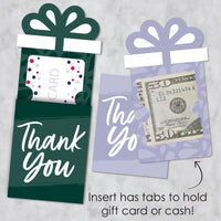 Assorted Elegantly Simple - Guest Party Favors Money and Gift Card Sleeves - Nifty Gifty Card Holders - Set of 8