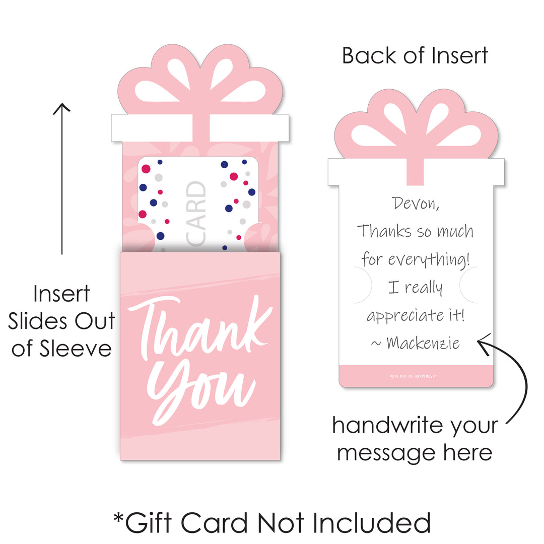 Assorted Elegantly Simple - Guest Party Favors Money and Gift Card Sleeves - Nifty Gifty Card Holders - Set of 8