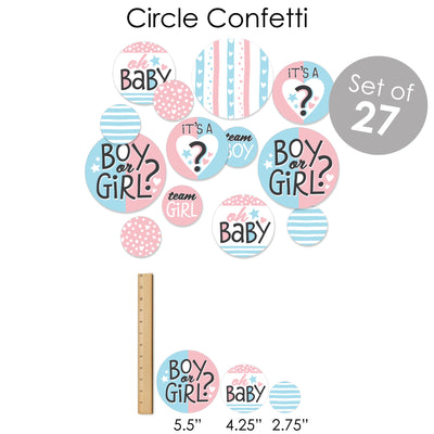 Baby Gender Reveal - Team Boy or Girl Party Supplies - Banner Decoration Kit - Fundle Bundle
