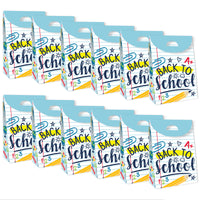 Back to School - First Day of School Classroom Gift Favor Bags - Party Goodie Boxes - Set of 12