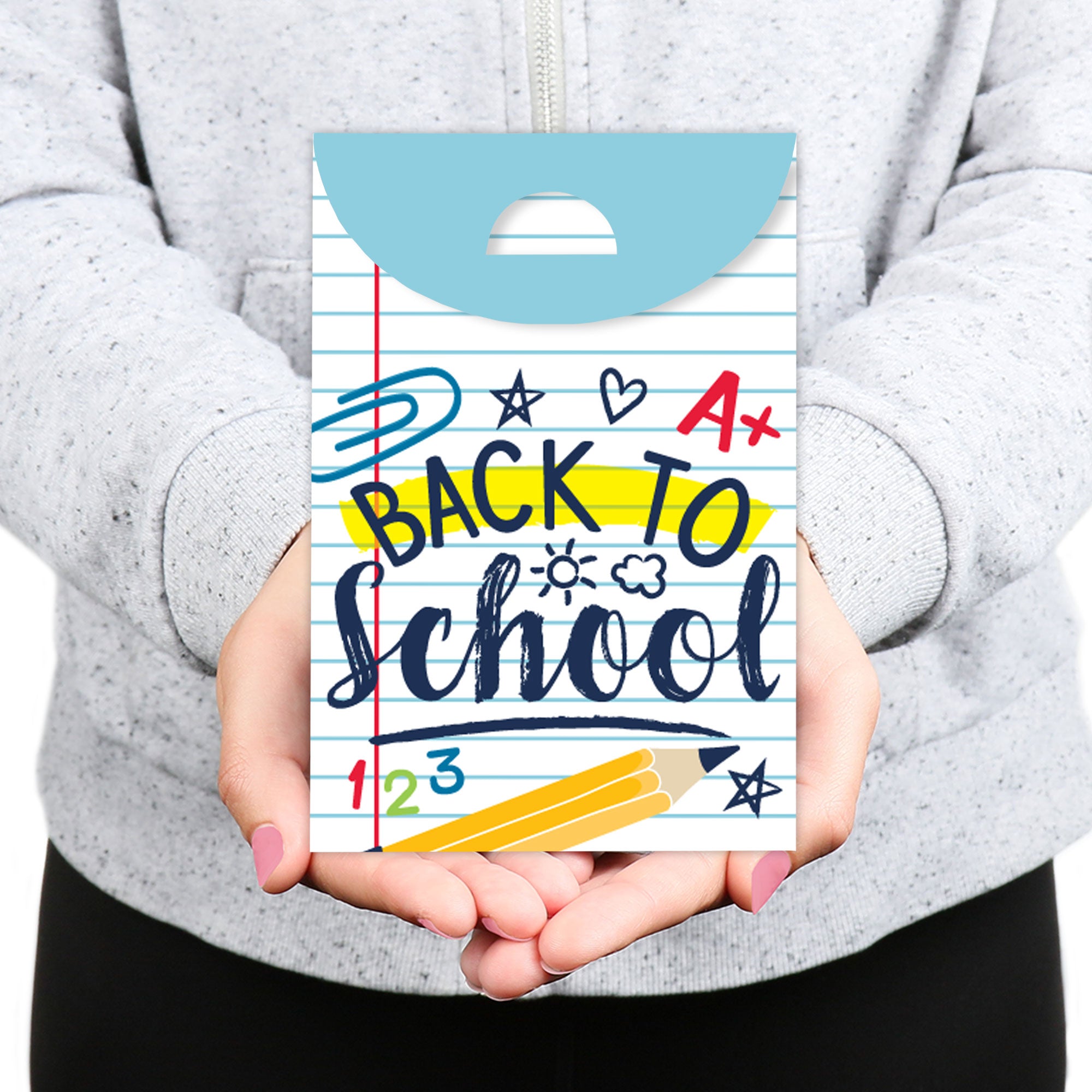 Sweetude 20-Pack Reusable Back To School Gift Bags - 8x10 Inches, Assorted Colors, With Handles For Teachers & Students - View #7