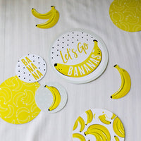 Let's Go Bananas - Tropical Party Giant Circle Confetti - Party Decorations - Large Confetti 27 Count