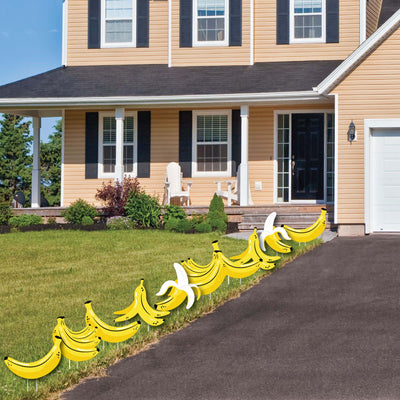 Let's Go Bananas - Lawn Decorations - Outdoor Tropical Party Yard Decorations - 10 Piece